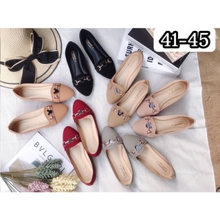 รองเท้าคัชชูแต่งมิกกี้ 👠 sz.41-45 รองเท้าไซส์ใหญ่ 💥 เพิ่มไซส์💥