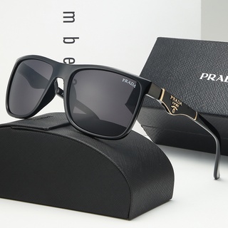 Prada แว่นตากันแดดแฟชั่น ทรงสี่เหลี่ยม สไตล์คลาสสิก ย้อนยุค 2022 uv400