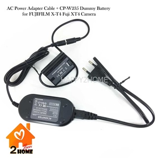 Dummy Battery  แบตดัมมี่ AC Power Adapter Cable + CP-W235 Dummy Battery for FUJIFILM X-T4 Fuji XT4 Camera ประกัน 1 เดือน