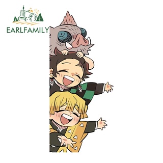 Earlfamily สติกเกอร์ กันน้ํา ลายดาบพิฆาตอสูร INOSUKE 13 ซม. x 5.9 ซม. สําหรับตกแต่งรถยนต์ แล็ปท็อป