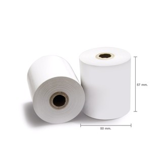 กระดาษความร้อน 57x50mm. Thermal Paper Rolls 5 ม้วน /Pack