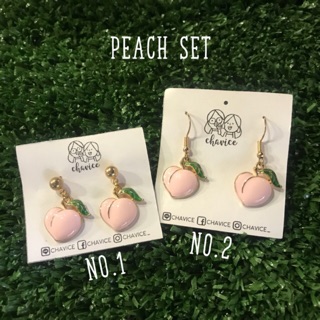 Earrings :: Peach Set