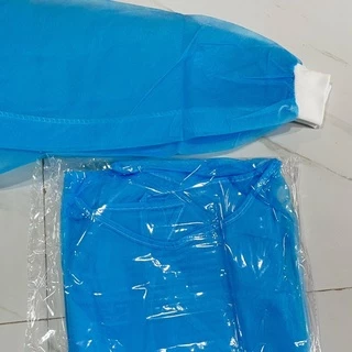ชุดกาวน์ใยสังเคราะห์ใช้แล้วทิ้ง เสื้อกาวน์ผ้าสปันปอนด์ ชุดสักคิ้ว