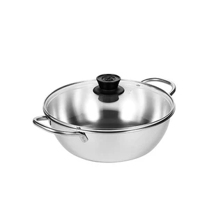 Rocket หม้อชาบู ขนาด 26 ซม. Rocket Shabu Pot (Glass Lid)
