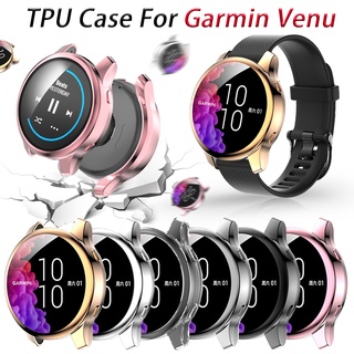 เคสป้องกัน สําหรับ Garmin Venu Watch TPU ฝาครอบกันชน พร้อมตัวป้องกันหน้าจอรอบด้าน อุปกรณ์เสริมสมาร์ทวอทช์ ป้องกันการกระแทก