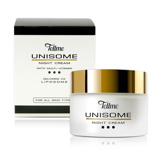 🔥โปรค่าส่ง25บาท🔥Tellme unisome night cream with multi-vitamin 60 g.เท็ลมี ยูนีโซม ไนท์ ครีม 7063