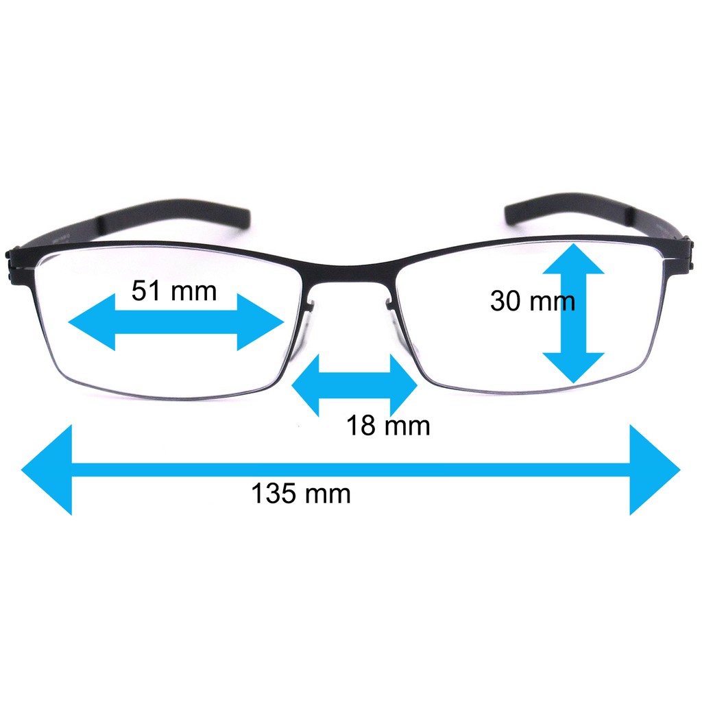 Ic Berlin แว่นตารุ่น 009 C-1 สีดำ Toru N กรอบเต็ม ขาข้อต่อ วัสดุ สแตนเลส สตีล Eyeglass ทางร้านเรามีบริการรับตัดเลนส์