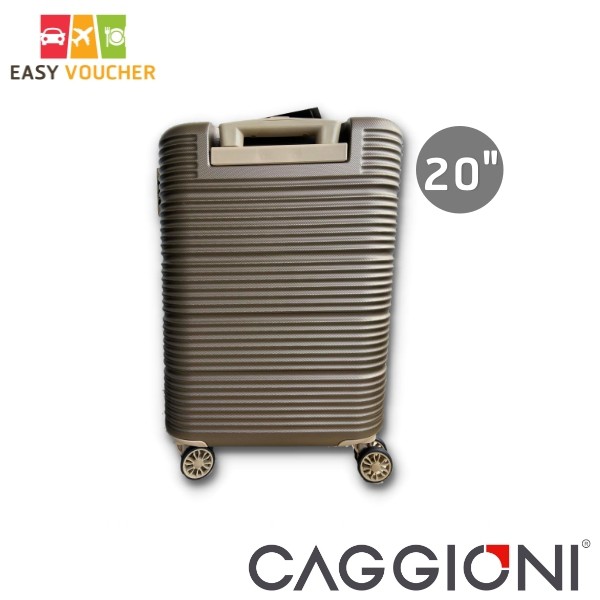 ของใหม่ตัวเดียวกับ บ.บัตรเครดิตแถม กระเป๋าเดินทางล้อลาก Caggioni ขนาด 20 นิ้ว สีบรอนทอง #6