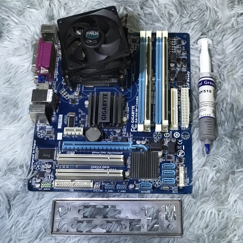 บอร์ด Gigabyte ga-g41m-combo + core 2 Quad Q6600 ชุดทำงาน เรียนออนไลน์ ดูหนังฟังเพลง