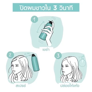 Loreal Magic Retough สเปรย์เปลี่ยนสีผม, ปิดผมขาว 75มล.