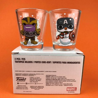 Funko Toothpick Holders Thanos &amp; Captain America Marvel Collector Corps Exclusive 2PCS/ PZS