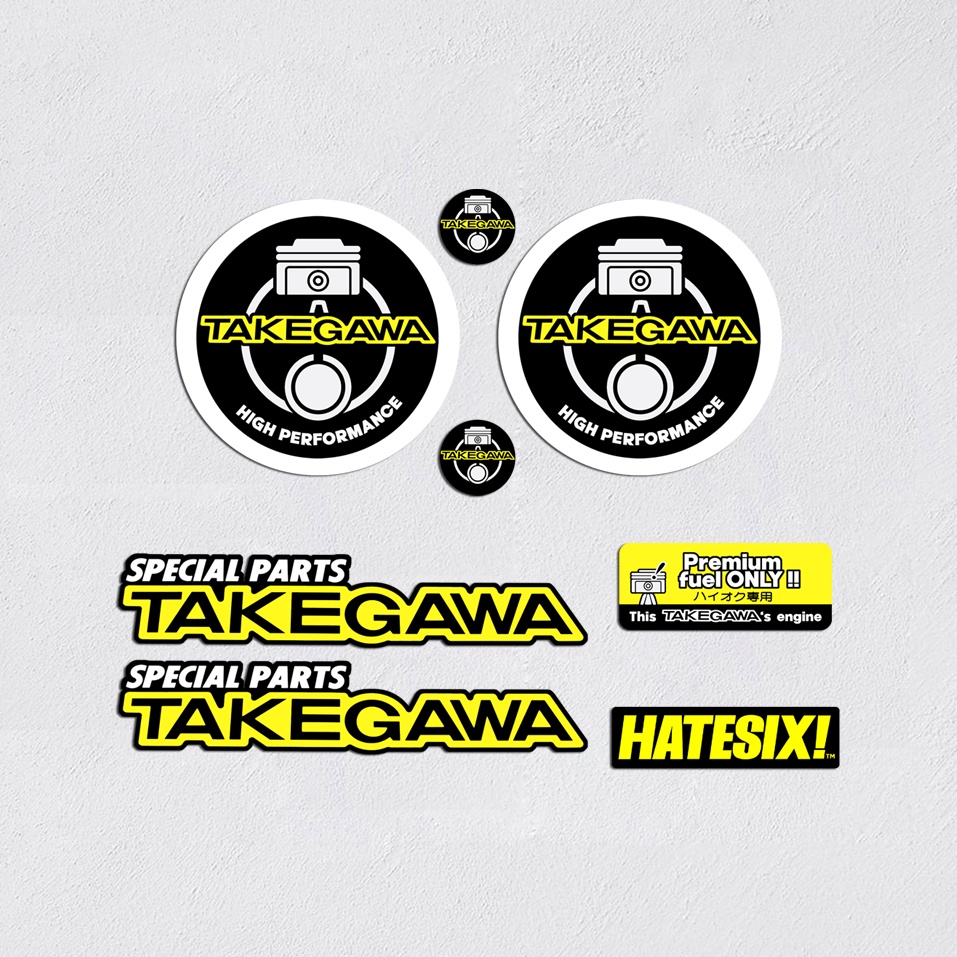 สติ๊กเกอร์รูปลอก Feul tankawa set HateSix