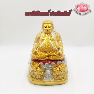 พระสังกัจจายน์ ปางรับทรัพย์ ขนาด5นิ้ว เนื้อเรซิ่น พ่นทอง