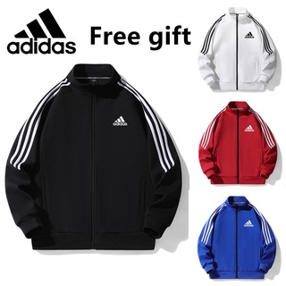 【ฟรีของขวัญ】 Adidas เสื้อแจ็กเก็ต กันลม ใส่เล่นกีฬากลางแจ้ง แฟชั่นสําหรับผู้ชาย