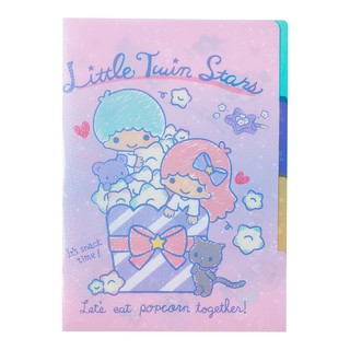 SANRIO แฟ้ม 3 ช่อง Little Twin Stars Snack แฟ้ม เครื่องเขียน