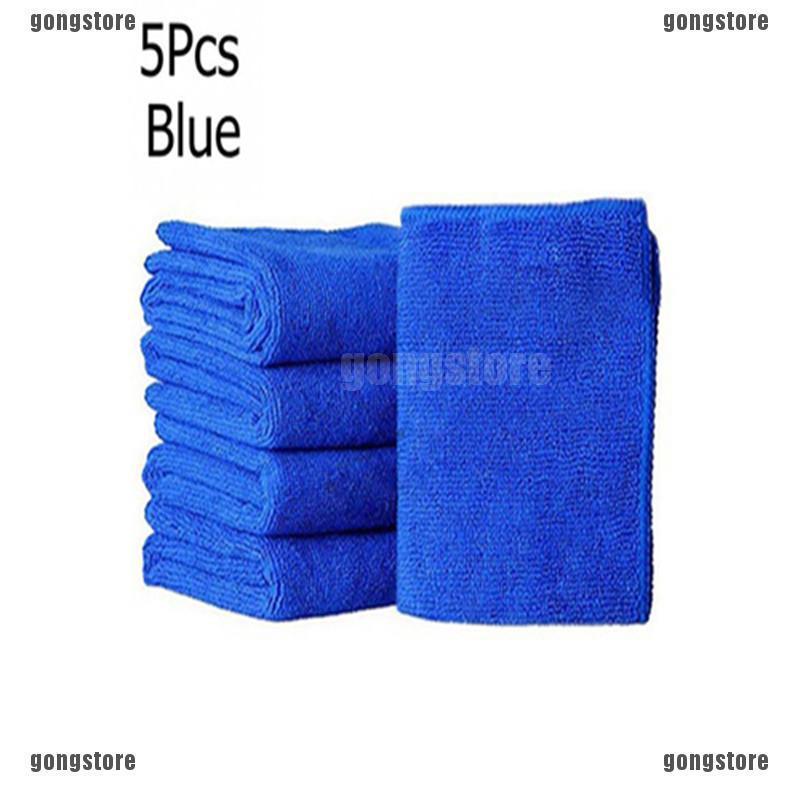 ส่งฟรีเมื่อซื้อครบ 99บาทReadystock5/10Pcs/set Soft Auto Car Microfiber Wash Cloth Cleaning Towels