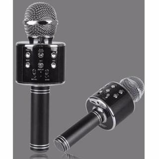 Wster Wireless Microphone HIFI Speaker WS-858 เครื่องเล่นคาราโอเกะ บลูทูธ ไร้สาย ไมโครโฟนคอนเดนเซอร์