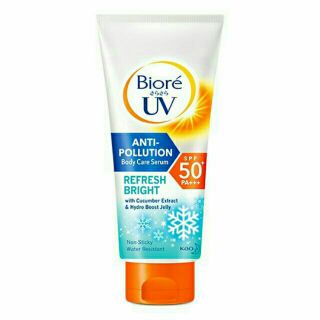 🔥หลอดใหญ่🔥{ขนาด 150 มล.} Biore UV Anti Pollution SPF50 PA+++กันแดดบิโอเรขนาด 150 มล.