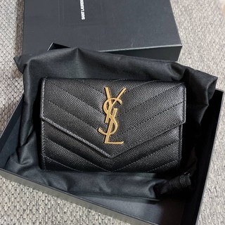 (ผ่อน0%)📌แท้💯 New Ysl compact Black ปี 2020