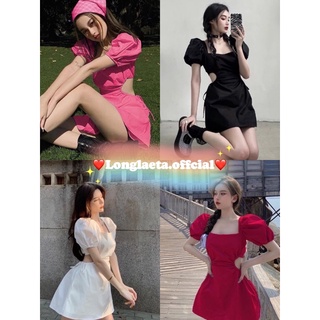 𝐆 𝐨 𝐨 𝐝 𝐥 𝐮 𝐜 𝐤 𝐬 𝐡 𝐨 𝐩  Minidress 👗’ มินิเดรส ดีเทลผูกหลังน่ารักๆ เว้าเอว สายคาเฟ่ ทะเล เที่ยวเขา ได้หมดจ้า