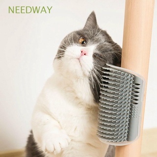 Needway หวีแปรงนวดหน้า มุมผนัง ของเล่นสําหรับแมว