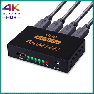 อะแดปเตอร์ขยายเสียง 4K HDMI 1x4 4K*2K HDTV เข้า 1 ออก 4 สําหรับ HDTV DVD PS3 Xbox