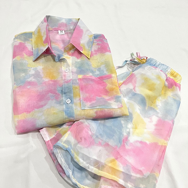ชุดเซ็ทมัดย้อม ชุดเซ็ทราคาถูกสินค้าพร้อมส่งสต็อคเยอะ ใส่เที่ยวใส่ไปคาเฟ่ ใส่ไปทะเลสวยๆ 💕💕 - รูปที่ 3