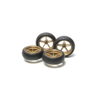 15368 TAMIYA Mini 4WD Large Dia. Narrow Lightweight Wheels (w/Arched Tires)