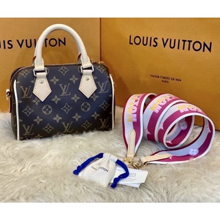 กระเป๋า LV Speedy Bandouliere 20 สีชมพู Fuchsia มือ 1 (New)