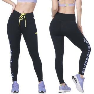 Zumba Dance Co. Laced Up Waistband Ankle Leggings (กางเกงเลกกิ้งออกกำลังกายซุมบ้า)