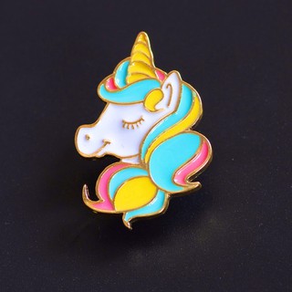 เข็มกลัดหมุด ยูนิคอร์น Unicorn Pin ติดเสื้อ ติดกระเป๋า