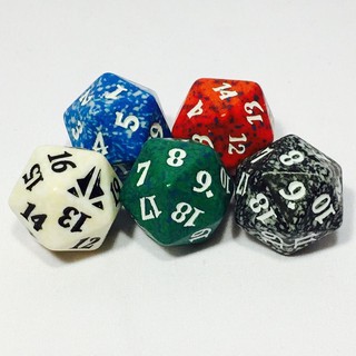 (สุ่มชุด) ลูกเต๋า D20 MTG Magic the Gathering มี 5 สี