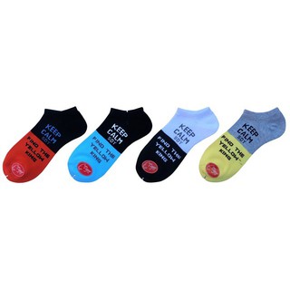 FUN.SOCKS ถุงเท้าข้อสั้นลายเท่ ขายส่งราคาถูก แพ็ค 12 คู่