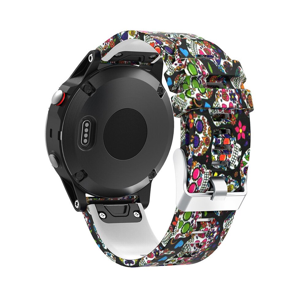 Garmin lnstinct Approach S62 S60 Strap 22mm Silicone Fashion Print Camouflage Quick Release Watch St