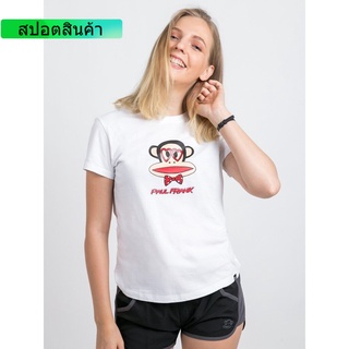 เสื้อยืดผ้าฝ้ายระบายอากาศPAUL FRANK เสื้อยืดผู้หญิง (PFGLTSSM9065) ผ้าฝ้ายแท้ถูกสุดๆS-5XL