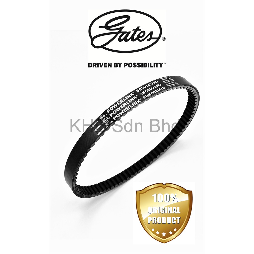 YAMAHA Ego S FI (YMJet ฉีดเชื้อเพลิง) Gates USA คุณภาพสูง EPDM สกู๊ตเตอร์ CVT สายพานไดรฟ์ 54P-E7641