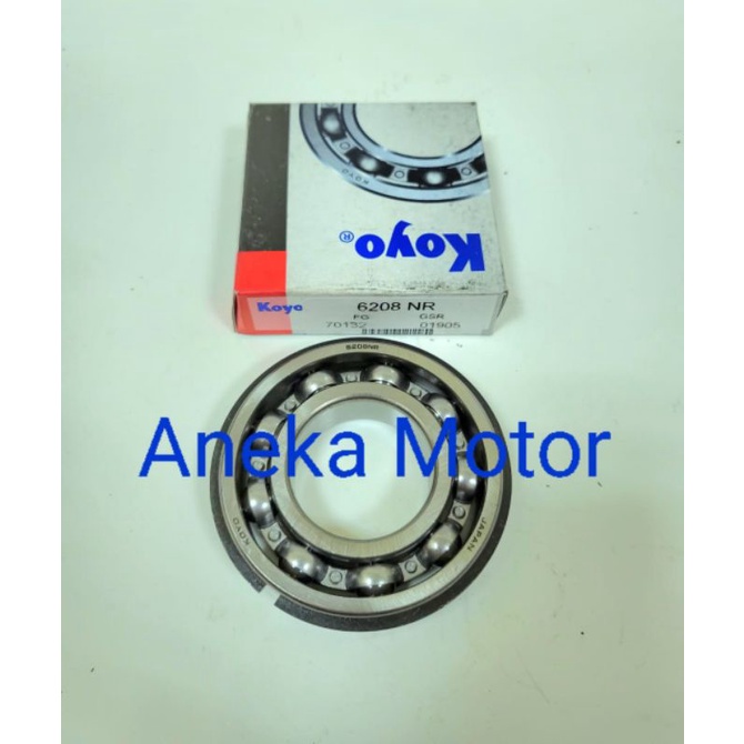 แบริ่ง 6208 NR KOYO Snap แหวนธรรมดา