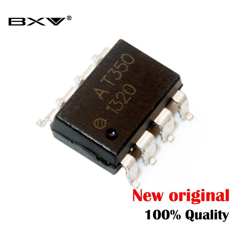 10pcs HCPL-T350V SOP-8 AT350 SOP AT350V SOP-8 มาตรฐานสากล SMD ความเร็วสูงคู่อุปกรณ์