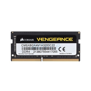 RAM DDR4(3200, NB) 8GB CORSAIR VENGEANCE (CMSX8GX4M1A3200C22) ประกัน LT.