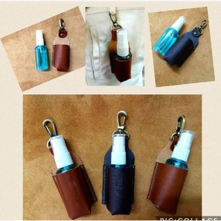 พวงกุญแจสเปรย์แอลกอฮอล์ หนังแท้100% Design พิเศษ (spray alcohol key chain) สเปรย์พวงกุญแจ พกพาสะดวก มีจำนวนจำกัด