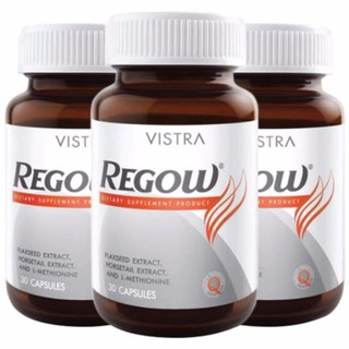 Vistra Regow 30 เม็ด วิสทร้า รีโกว์ x3ขวด