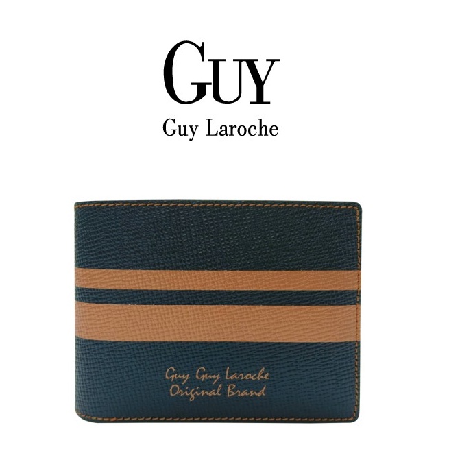 Guy Laroche กระเป๋าสตางค์สีคาดส้ม (DW5051NVA)