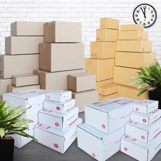 กล่องไปรษณีย์ กล่องพัสดุ แพ็ค 20 ใบ เลือกเบอร์ C 2C CD D D7 2D 10-20ใบ ฝาชน หนา 3 ชั้น ราคาส่ง ส่งไว Boxpanda