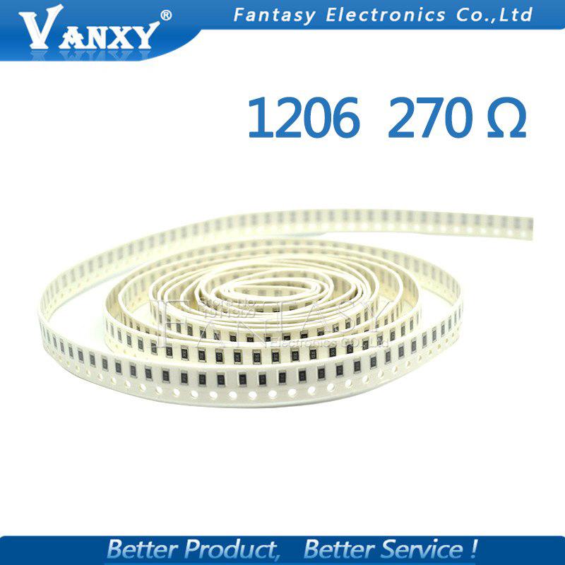 120 6 Smd 1 % 270 โอห์มชิป 0 . 25 W 1 / 4 W 270 R 271