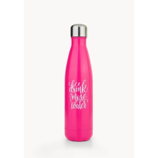 FLEXILEXI ขวดน้ำเก็บความร้อนและเย็น Pink Flexi Drink More Water Tumbler สีชมพู อุปกรณ์กีฬาอื่นๆ อุปกรณ์กีฬา อุปกรณ์ กีฬา