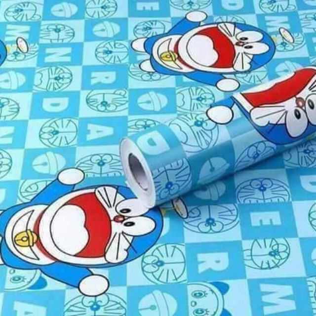 ลดราคารีบชื้อก่อนหมด💥วอลเปเปอร์ลายโดเรม่อนตาราง45*100cm29บาท