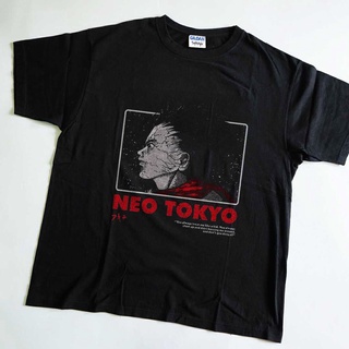 เสื้อยืด ผ้าฝ้าย 100% พิมพ์ลายอนิเมะญี่ปุ่น Akira 90S Neo Tokyo Re แฟชั่นฤดูใบไม้ผลิ และฤดูใบไม้ร่วง สําหรับผู้ชาย