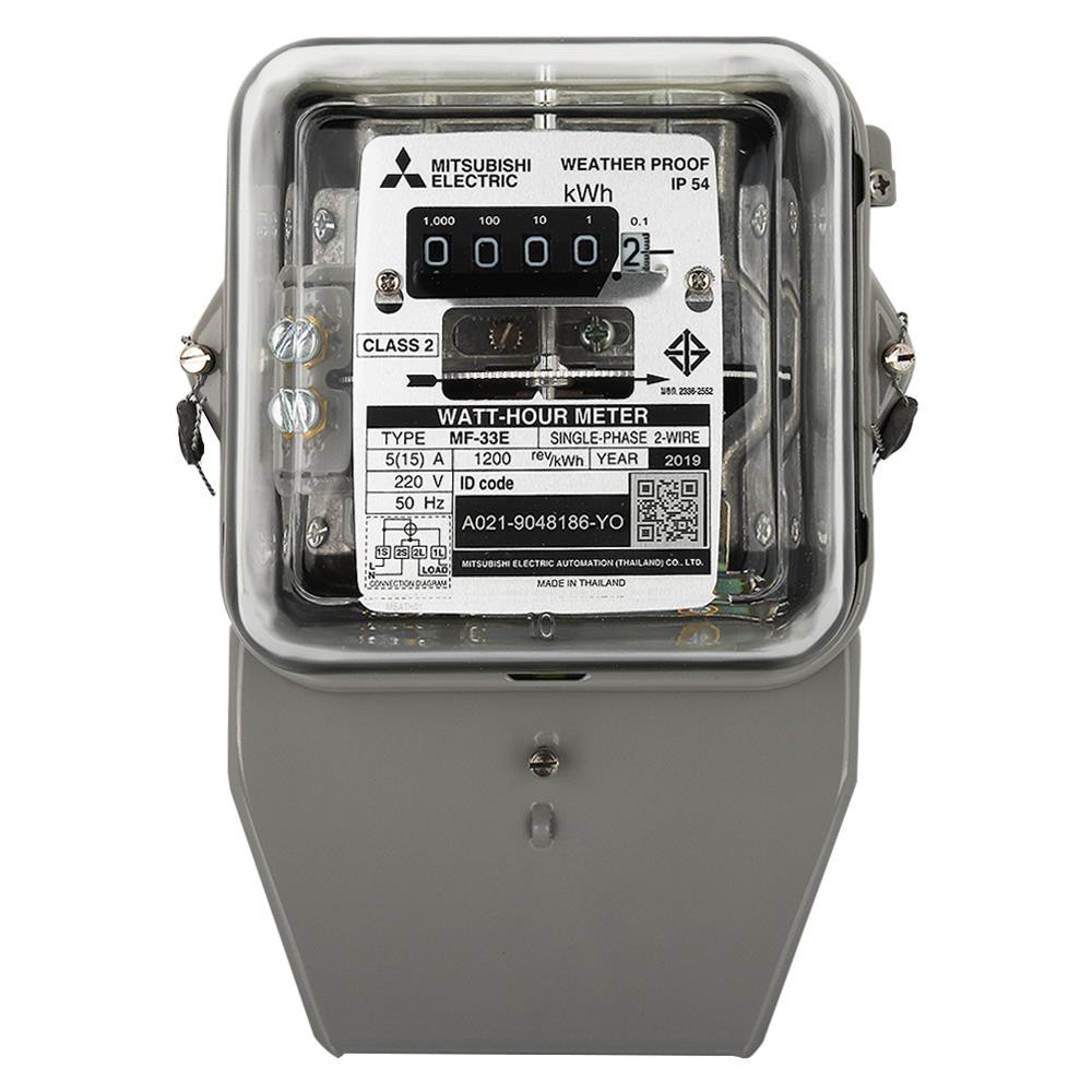 มิเตอร์ไฟฟ้า มิเตอร์ไฟ 5A(15A) 2P MIT เบรกเกอร์ ตู้ไฟ งานระบบไฟฟ้า ELECTRIC METER MITSUBISHI 5A (15A