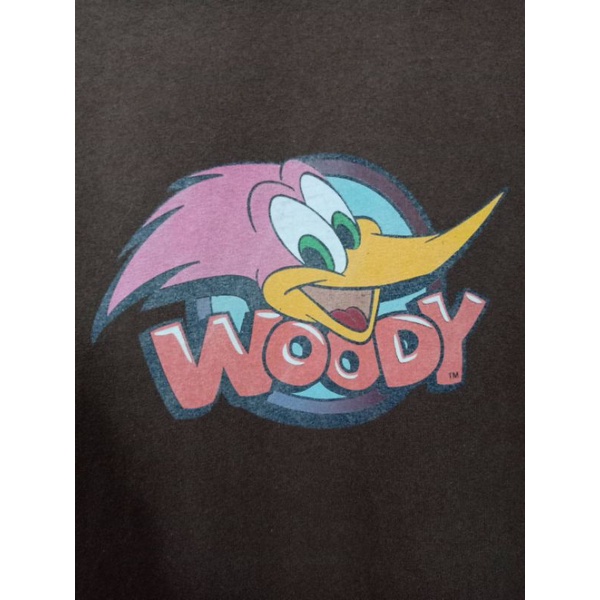 เสื้อยืดมือสอง ลายการ์ตูน WOODY - WOODPECKER XL อก 46