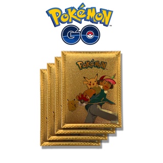 ใหม่ การ์ดฟอยล์โปเกม่อน สีทอง Vmax V การ์ดพลังงาน Charizard Pikachu Rare Series Battle Coach สําหรับเด็ก#39; s การ์ดของเล่น